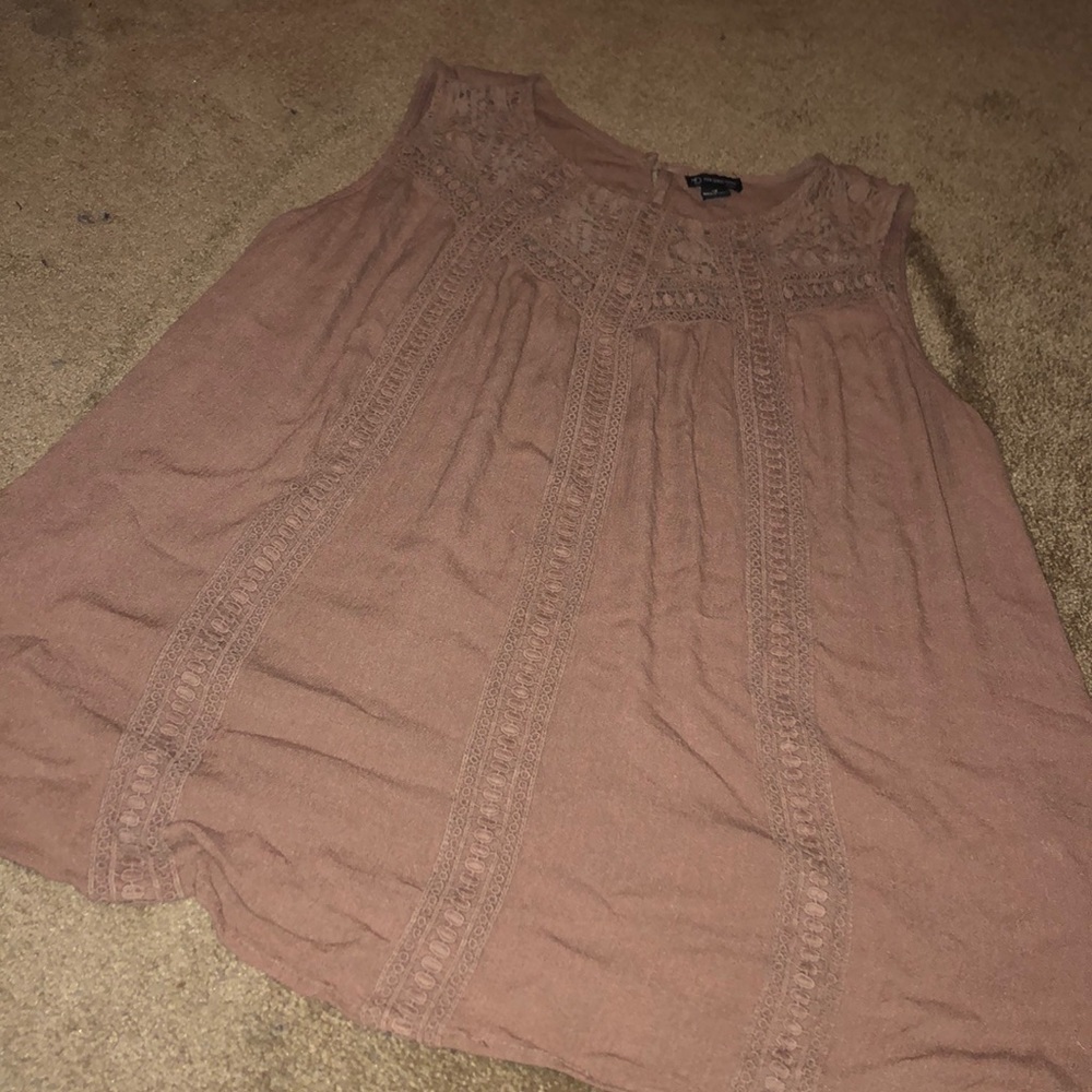 🛍 Brown Sleeveless Top 🤎